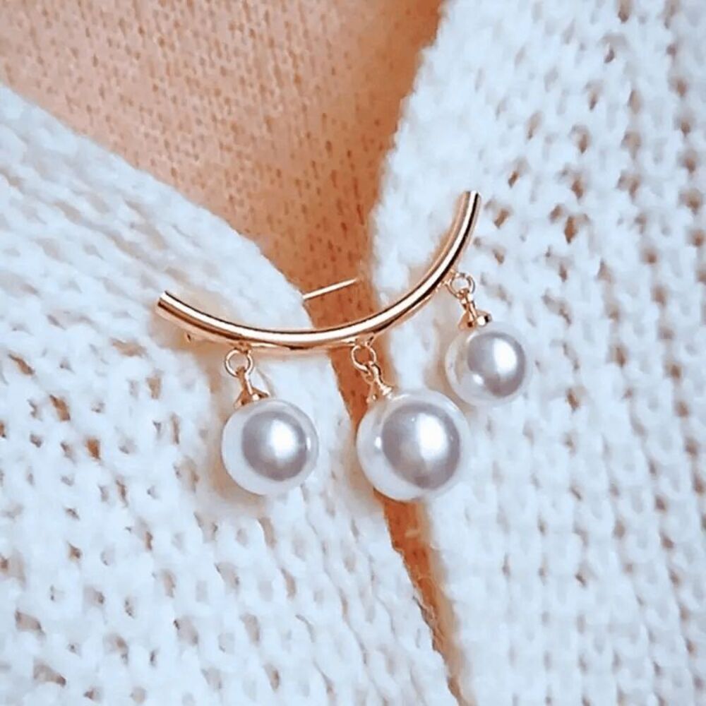 Pearl Pin Brooch - Picture 7 of 8